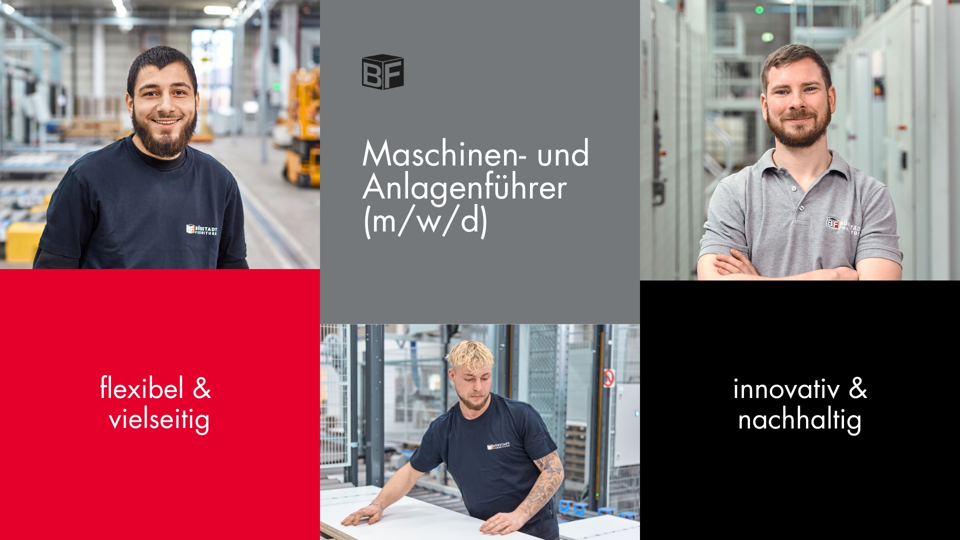Maschinen- und Anlagenführer (m/w/d) bei Bürstadt Furniture